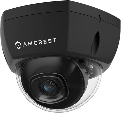 كاميرا Amcrest UltraHD 4K (8MP) للأمان الخارجي POE IP، رؤية ليلية 98 قدمًا، عدسة 2.8 مم، مقاومة للطقس IP67، قبة مقاومة للتخريب IK10، تسجيل MicroSD، أبيض (REP-IP8M-2493EW) (متجدد) in Kuwait