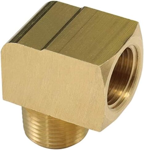 Brass Street Elbow, Male x Female Elbow, 1/8" Male x 1/8" Female NPT, (10 Pack) in Saudi Arabia
