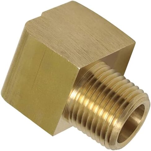 Brass Street Elbow, Male x Female Elbow, 1/8" Male x 1/8" Female NPT, (10 Pack) in Saudi Arabia