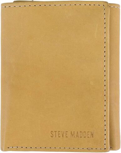 محفظة Steve Madden الجلدية ثلاثية الطي للرجال من Steve Madden مع نافذة لبطاقة الهوية in Kuwait
