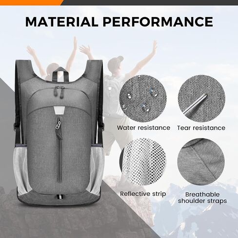 Lightweight Packable Hiking Backpack for Men and Women - Ideal Foldable Outdoor Travel Bag (Light green) in Saudi Arabia