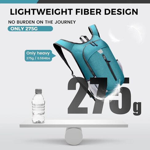 Lightweight Packable Hiking Backpack for Men and Women - Ideal Foldable Outdoor Travel Bag (Light green) in Saudi Arabia