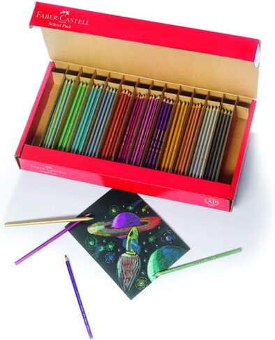 Faber-Castell - Metallic Colored EcoPencils School Pack - Premium Art Supplies For Kids (20 Sets of 12 Colors) in Saudi Arabia