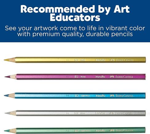 Faber-Castell - Metallic Colored EcoPencils School Pack - Premium Art Supplies For Kids (20 Sets of 12 Colors) in Saudi Arabia
