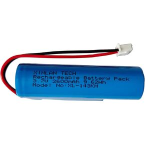 XINLANTECH 3.7V 2600mAh 9.62Wh Rechargeable Li-ion Battery with XH2.54mm-2Pin Plug for Croove B0143KH9KG Voice Amplifier Replacement Battery