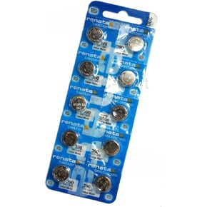 Renata #390 Silver Oxide Battery - 10 Pack (390-10)