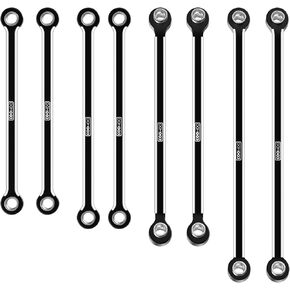 وصلة COOWOO RC، مجموعة وصلات هيكل عالية التخليص أجزاء ترقية لسيارة زاحفة 1/18 UTB18 RC، مصنوعة من سبائك الألومنيوم، مجموعة من 8 قطع، أحمر in Kuwait