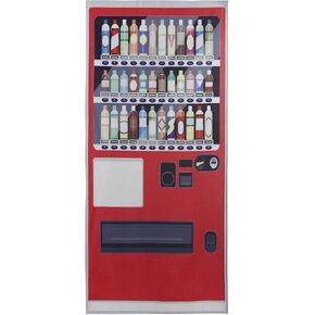 Noren Japanese Doorway Curtain with a picture of Vending Machine printed Long (design1)