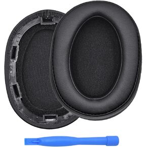 Ear Pads Replacement for Sony WH-H900N / Sony MDR-100ABN Noise Cancelling Headphone by MMOBIEL - Memory Foam and Protein PU Ear Pad Cushions - Noise Isolation Earpads Replacement – Black