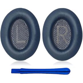 Earpads Replacement for Bose QC35 (QuietComfort 35) & QC35ii Headphones Ear pads Cushions,Soft Protein Leather,Noise Isolation Foam(Midnight Blue)