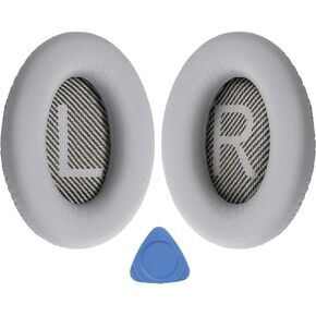 Replacement Ear Pads Cushions for Bose QC35 & QC35 ii, EarPads fit Bose QuietComfort 35 and Quiet Comfort 35 II with Memory Foam, Noise Isolation, Softer Protein Leather, Added Thickness