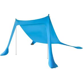 Monoprice 7-Foot, 4-Person Sunshade - with UPF 50+ UV Protection, Lightweight Lycra Fabric, Blue - Pure Outdoor Collection