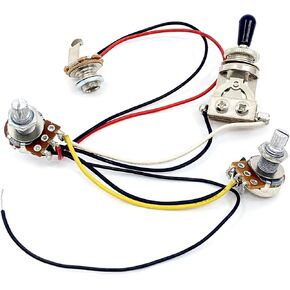 Wiring Harness for PRS, ESP, LTD & Jackson Guitars - 1 Volume, 1 Tone, 3-Way Toggle Switch & Jack