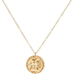 18K مطلية بالذهب ميدالية ذهبية قلادة قلادة عملة ذهبية الطبقات قلادة العلامة قلادة الذهب عقد ذهب معجزة هدية وصيفه الشرف in Kuwait