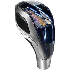 Diamond-Cut Crystal Car Gear Shift Knob Touch Activated LED Shift Knob Universal Fits for Most Cars with Button-Less Operated Shifter