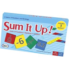 Didax Educational Resources Sum It Up! Sums of Fractions, Decimals, Integers