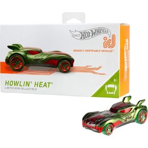 Hot Wheels id Vehicle Howlin' Heat Embedded NFC Chip Uniquely Identifiable 1:64 Scale Ages 8 and Older​