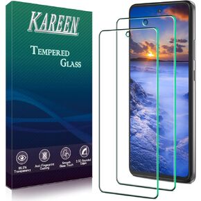KAREEN [2 Pack] Screen Protector for Motorola Moto One 5G Ace, One 5G UW Ace, Moto G 5G Tempered Glass, Anti Scratch, Bubble Free, HD Clear, Case Friendly, 9H Hardness