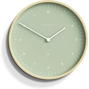 NEWGATE® Mr Clarke Wall Clock - Analog Wall Clock - Silent Wall Clock - Kitchen Wall Clock - Round Wall Clock - Modern Minimalist - Scandi Inspired (Burnt Sienna)