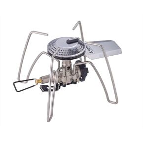 SOTO ST-340 Single Burner with Micro Regulator (High Heat and Wind Resistant), CB Can, Group, Camping, Regulator Stove, Range, Silver, Made in Japan