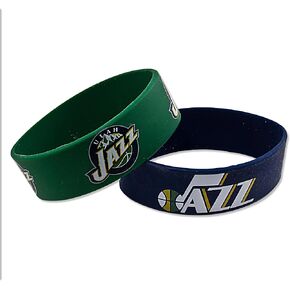 aminco NBA Orlando Magic Silicone Rubber Bracelet Wristbands, 2-Pack