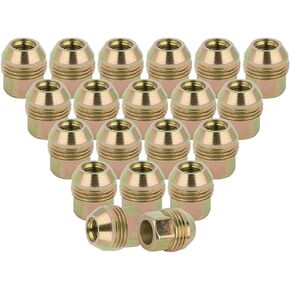 SCITOO 20pcs 12x1.5 Wheel Lug Nuts Set Tall 1.07 * 1 Open End Lug Nuts Replacement fit for Chevrolet for Oldsmobile OEM Factory GoldZinc