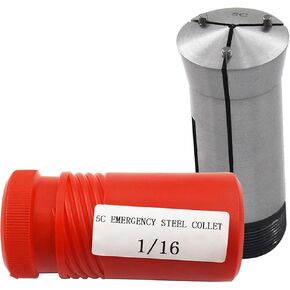 1/16 Inch (0.0625) Accuracy 5C Emergency Steel Collet Fit for Holding Soft or Delicate Work Pieces Lathe & Fixtures