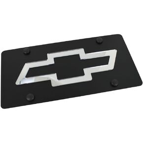 Compatible with Chevy Mirror Bowtie Acrylic License Plate
