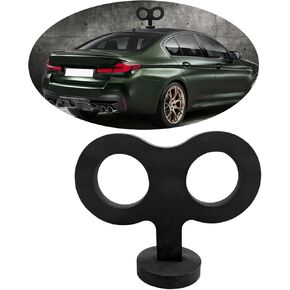 Car Wind Up Key Sticker, 3D Cute Clockwork Wind Up Key for Car Back and Roof Decoration, Creative Auto Body DIY Ornament, Universal Vehicle Exterior Decorative Accessories (Black)