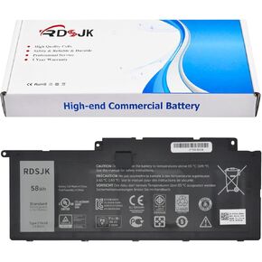 F7HVR T2T3J 62VNH Laptop Battery for Dell Inspiron 15 7000 7537 7548 5547 7547 17 7000 7737 7746 7747 14 7437 5447 Series 0F7HVR Y1FGD 9HRXJ 062VNH G4YJM P36F 0T2T3J 89JW7 JR9TD 2CP9F 7XNP2 14.8V 58Wh