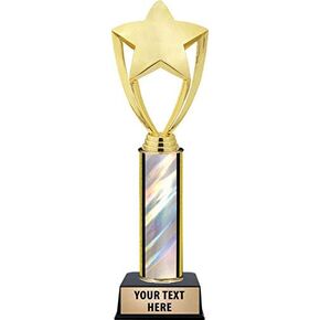 Crown Awards 11" Gold Star Trophies, Corporate Recognition Star Trophy with Custom Engraving, Great for Corporate Gifts Prime