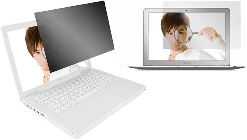 فلتر شاشة الخصوصية 4Vu من Targus لجهاز HP EliteDisplay E243 Z24nf G2 (نسبة 16:9)، عرض أفقي/صورة، مرشح الضوء الأزرق لحماية إجهاد العين (AST039GLZ)، شفاف in Kuwait