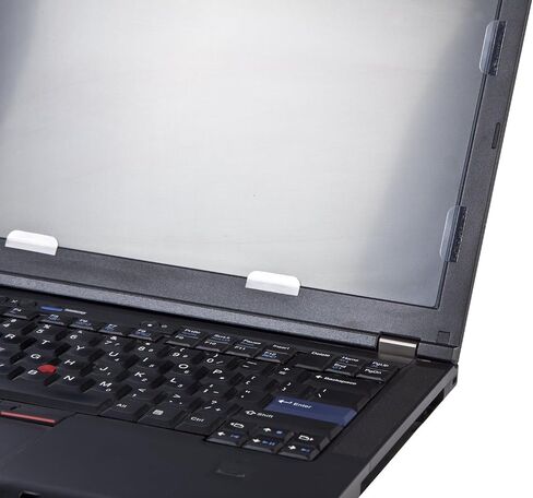 فلتر شاشة الخصوصية 4Vu من Targus لجهاز HP EliteDisplay E243 Z24nf G2 (نسبة 16:9)، عرض أفقي/صورة، مرشح الضوء الأزرق لحماية إجهاد العين (AST039GLZ)، شفاف in Kuwait
