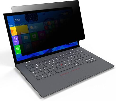 فلتر شاشة الخصوصية 4Vu من Targus لجهاز HP EliteDisplay E243 Z24nf G2 (نسبة 16:9)، عرض أفقي/صورة، مرشح الضوء الأزرق لحماية إجهاد العين (AST039GLZ)، شفاف in Kuwait
