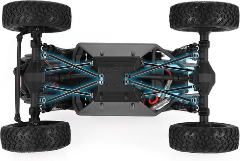 COOWOO RC Linkage, High Clearance Chassis Links Set Upgrade Parts for 1/18 UTB18 RC Crawler Car, Made of Aluminum Alloy, Set of 8, Black in Saudi Arabia