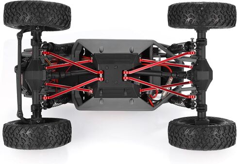 COOWOO RC Linkage, High Clearance Chassis Links Set Upgrade Parts for 1/18 UTB18 RC Crawler Car, Made of Aluminum Alloy, Set of 8, Black in Saudi Arabia