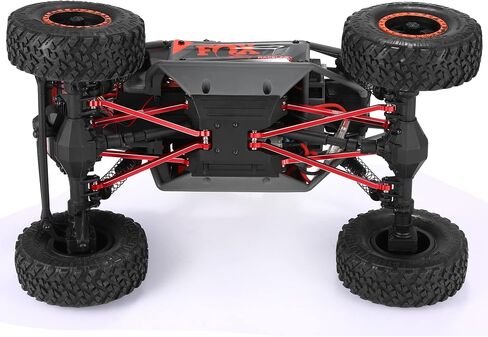 COOWOO RC Linkage, High Clearance Chassis Links Set Upgrade Parts for 1/18 UTB18 RC Crawler Car, Made of Aluminum Alloy, Set of 8, Black in Saudi Arabia