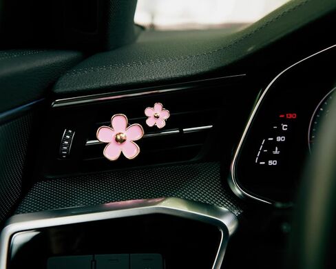 8 Pack Daisy Car Vent Clip with Reuseable Scent Refills, Flower Air Vent Clip Charm for Car Air Fresheners for Women, 4 Sizes (Pink) in Saudi Arabia