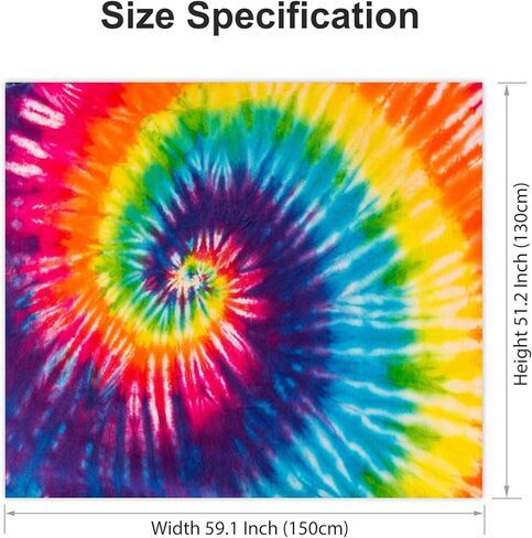 renaiss 70.9x63.0 بوصة الملونة دوامة التعادل صبغ نسيج مجردة قوس قزح مصبوغ الباتيك البوليستر مخدر الجمالية المفروشات الجدار شنقا ديكور لغرفة المعيشة غرفة نوم النوم نزهة الشاطئ بطانية in Kuwait