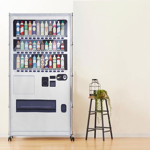 Noren Japanese Doorway Curtain with a picture of Vending Machine printed Long (design1) in Saudi Arabia