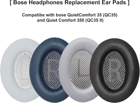 Earpads Replacement for Bose QC35 (QuietComfort 35) & QC35ii Headphones Ear pads Cushions,Soft Protein Leather,Noise Isolation Foam(Midnight Blue) in Saudi Arabia