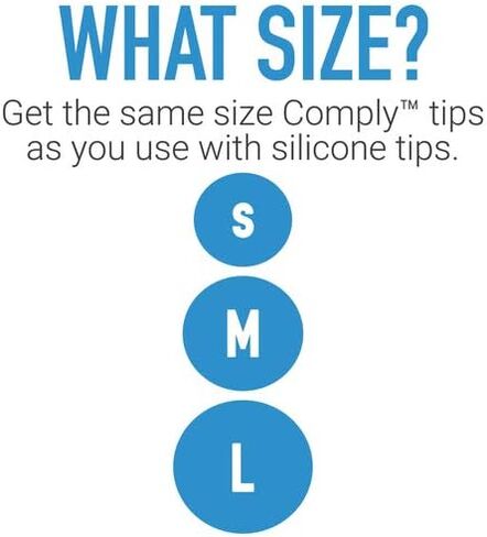 أطراف أذن بديلة من سلسلة Foam 400 Round 2.0 لأجهزة Bose Quiet Comfort 20 وSennheiser IE 300 وCampfire Audio والمزيد | الراحة المطلقة | ملاءمة لا تتزعزع | TechDefender | كبير، 3 أزواج in Kuwait