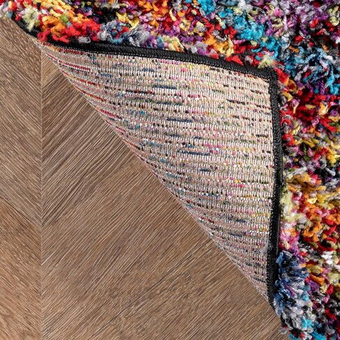 nuLOOM Ardelle Swirl Shaggy Area Rug, 5x8, Multi in Saudi Arabia
