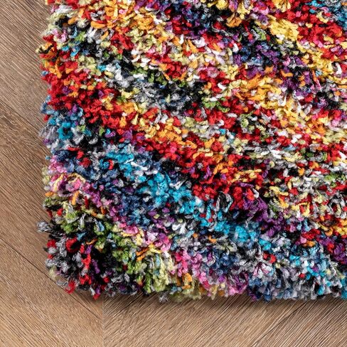nuLOOM Ardelle Swirl Shaggy Area Rug, 5x8, Multi in Saudi Arabia