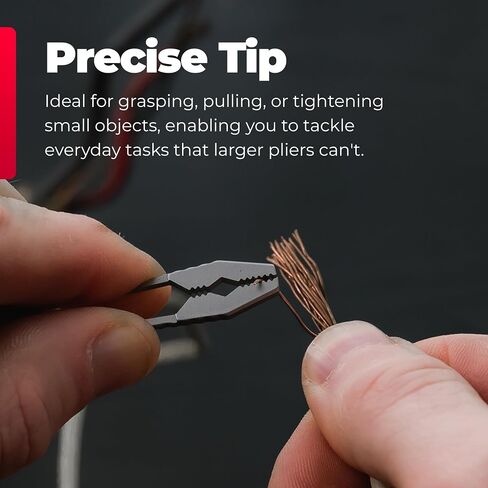 KeySmart Nano Pliers, Mini Pocket Keychain Pliers that fit inside KeySmart, Ideal for Fishing, Camping and other indoor and outdoor uses (Stainless Steel) in Saudi Arabia
