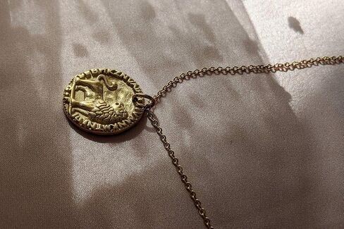 18K مطلية بالذهب ميدالية ذهبية قلادة قلادة عملة ذهبية الطبقات قلادة العلامة قلادة الذهب عقد ذهب معجزة هدية وصيفه الشرف in Kuwait