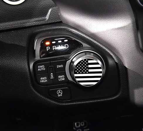 CONGCONG for Dodge Ram Chrysler Durango Traveler American Shifter Knob Cover,Dinosaur Stainless Steel Decal Compatible with Chrysler 200/300, Pacifica,Dodge Durango, Voyager, Ram 1500 2500 (Dinosaur) in Saudi Arabia