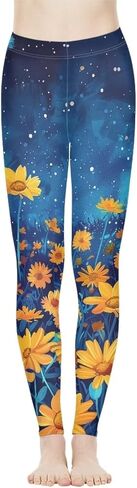 سراويل اليوغا النسائية بطول كامل وخصر عالٍ، سراويل ضيقة رياضية، سراويل ضيقة للتمرين in Kuwait