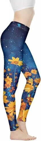 سراويل اليوغا النسائية بطول كامل وخصر عالٍ، سراويل ضيقة رياضية، سراويل ضيقة للتمرين in Kuwait