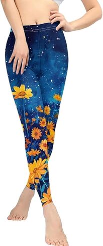 سراويل اليوغا النسائية بطول كامل وخصر عالٍ، سراويل ضيقة رياضية، سراويل ضيقة للتمرين in Kuwait